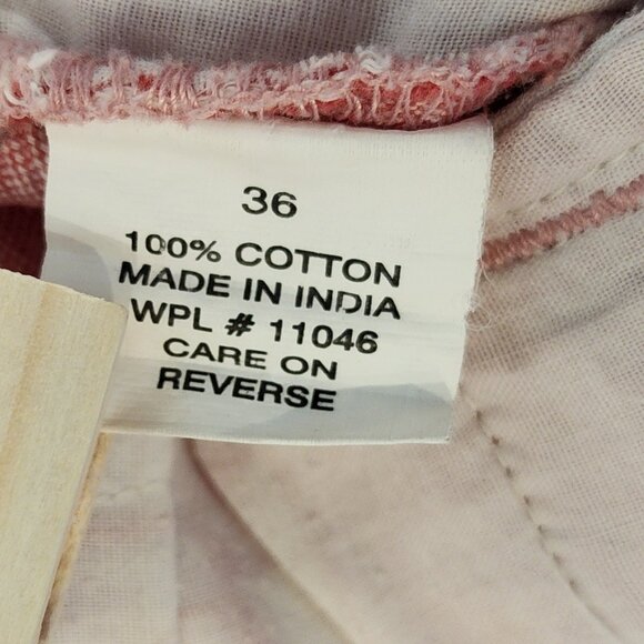 T Harris London Shorts Cotton Salmon Pink Waist 36 - Picture 4 of 5